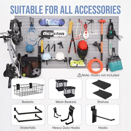 Slatwall Panels Garage Slat Wall Storage Systems 4'x4', Slat Wall Paneling - Image 5
