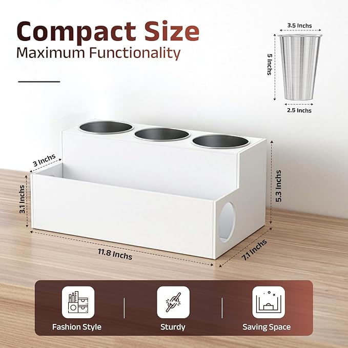 Casavita White Hair Tool Organizer - Image 2