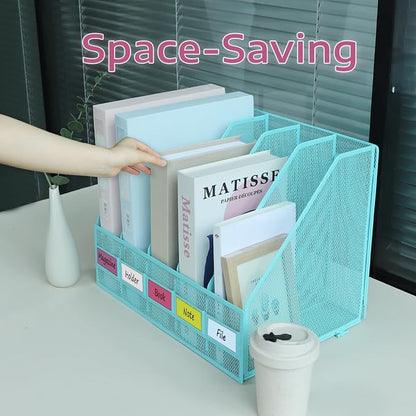 Desk Organizers, Metal Magazine File Holder - Image 6