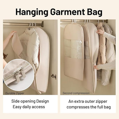 Space Saving Hanging Compression Garment Bag - Image 4
