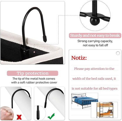 Bedside Caddy Bedside Hanging Storage Basket Bed Caddy - Image 3