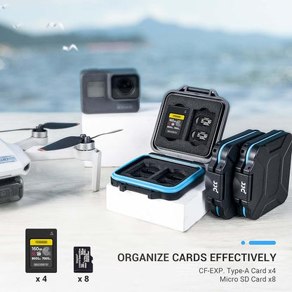 JJC 12 Slots Portable CFexpress Type A Card Case Holder, Water-Resistant and - Image 2