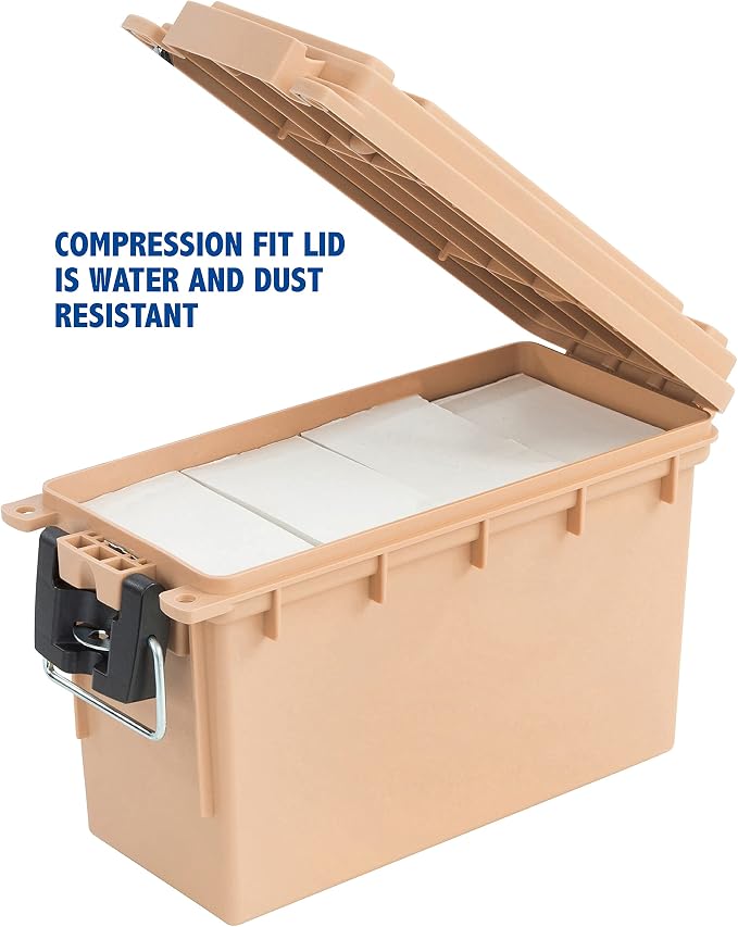 Sheffield 12627 Ammo Storage Box, Stackable .30 Cal Field Boxes, Water and Dust - Image 4