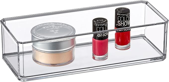 Amazing Abby - Glamour - Acrylic 1-Compartment Makeup Organizer, Transparent - Image 2