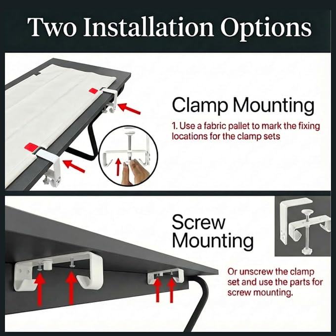 Under Desk Cable Management No Drill – 36" L x 6" W Cord Organizer, Upgraded - Image 6