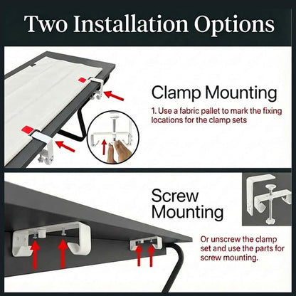 Under Desk Cable Management No Drill – 36" L x 6" W Cord Organizer, Upgraded - Image 6