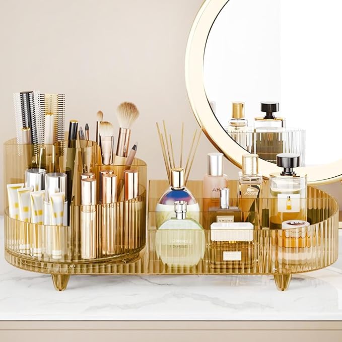 Rotating Makeup Organizer for Vanity - Image 2