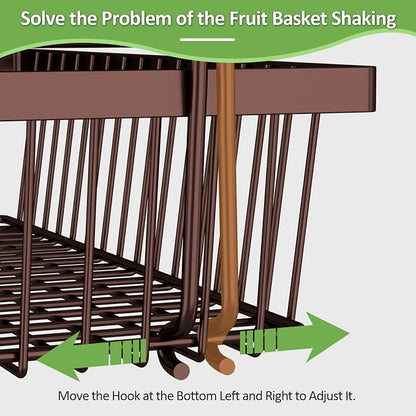 2 Tier Fruit Basket for Kitchen Counter - Image 7