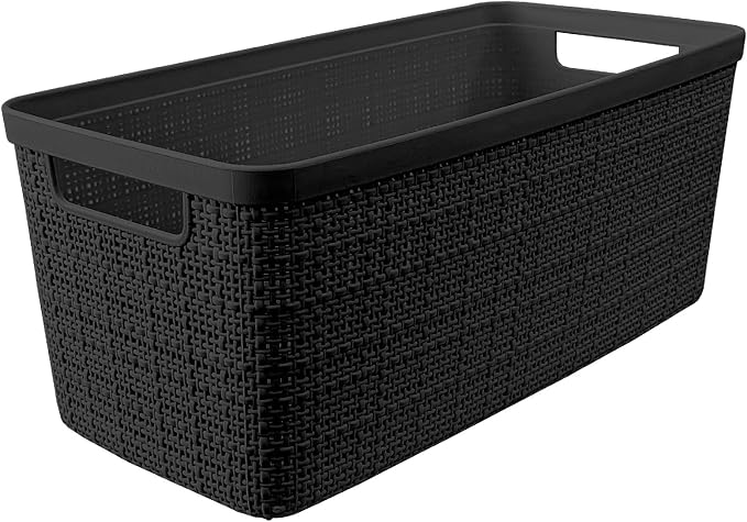 Curver Set of 8 Slim 6.8L Jute Decorative Plastic Organization and Storage - Image 3