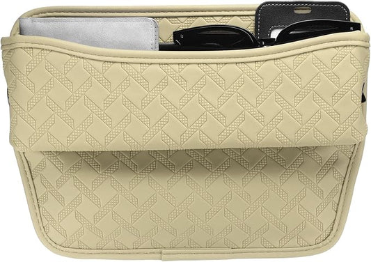 HARFINGTON Car Seat Gap Filler Organizer 11.5 x 8 x 2.1 Inch Leather Universal by HARFINGTON