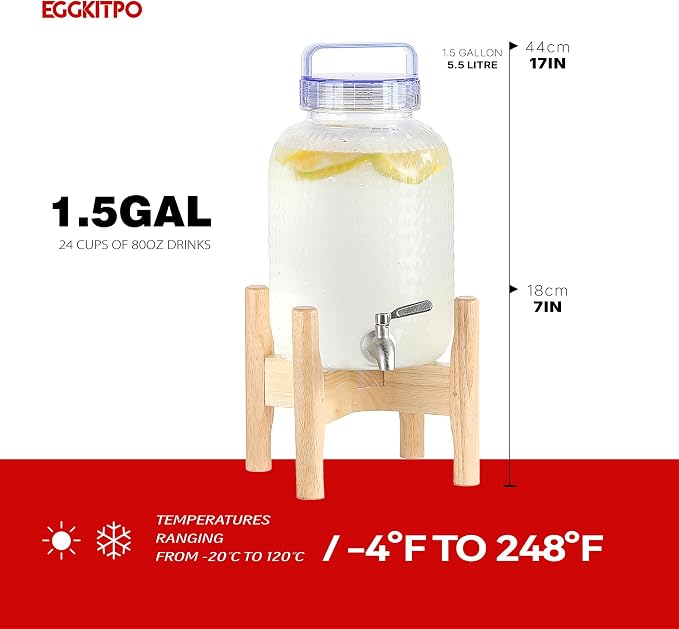 EGGKITPO 1.5 Gallon Drink Dispensers - Image 4