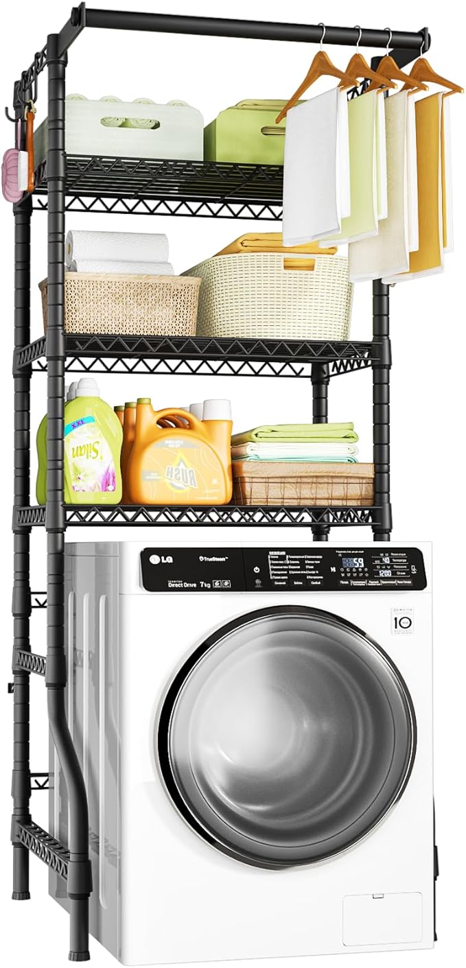 Ulif U11 Mini Over Washer and Dryer Shelves, 3 Tiers Laundry Room Storage and by Ulif