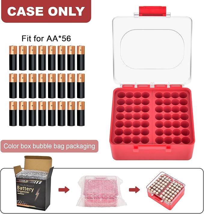 FULLCASE Battery Storage Organizer Box, Holder Container - Image 2