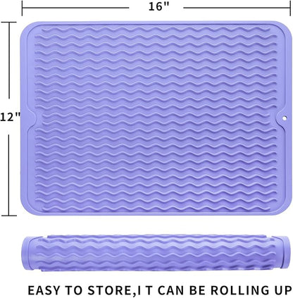Silicone Dish Drying Mat for Multiple Usage, Easy clean, Eco-friendly, - Image 2