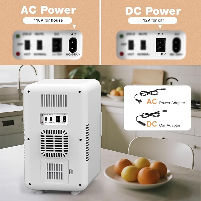 13L/22L Mini Fridge for Bedroom, Non-condensing Small Skincare Fridge, 110V/12V - Image 5