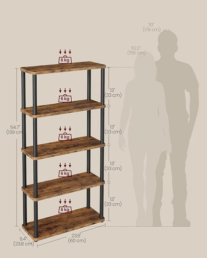 VASAGLE Superfast Toolless Assembly, 5-Tier Shelf - Image 2