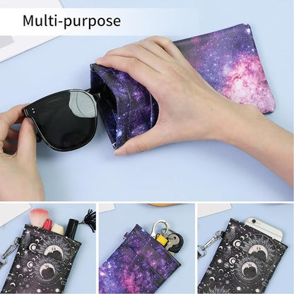 Double Eyeglass Case Soft Dual Glasses Case - Image 5