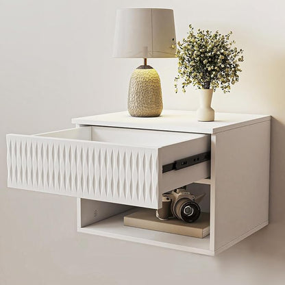 Vibe & Dine Floating Nightstand Set of 2, Wall Mounted Night Stand - Image 8