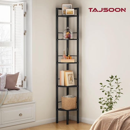Tajsoon Small Corner Shelf Stand 5 Tier 60.5" - Image 6