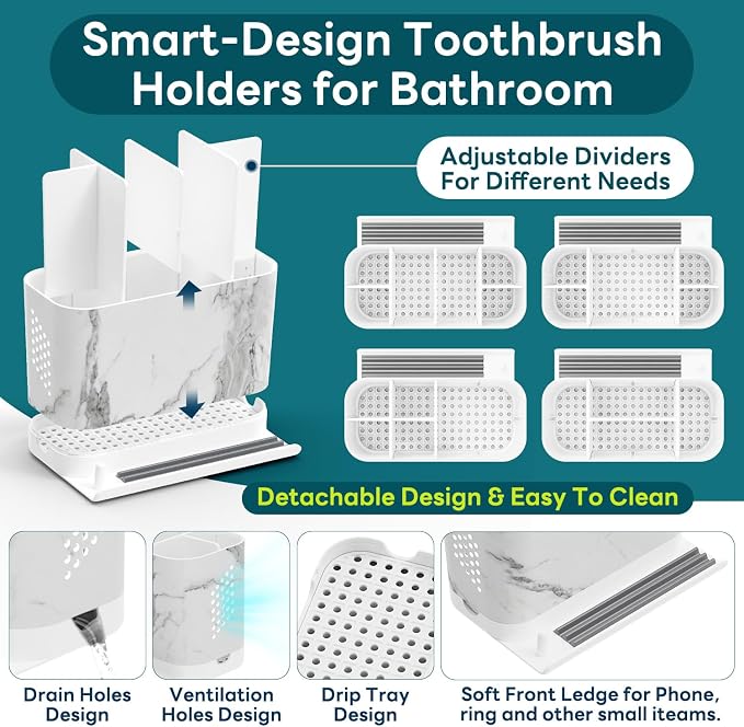 Toothbrush Holders, Toothbrush Caddy - Image 7