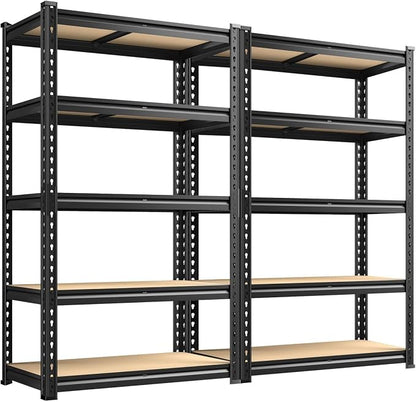 REIBII 2020LBS Garage Shelving Heavy Duty 5 Tier Storage Shelves Adjustable by REIBII