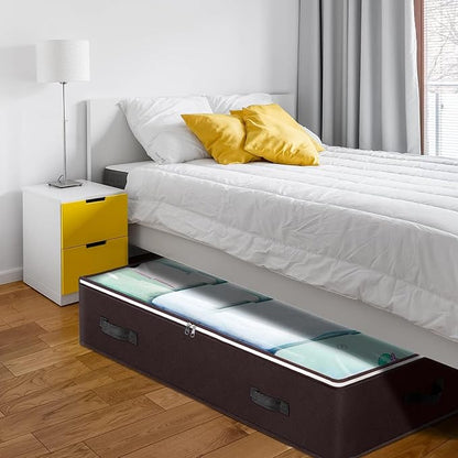 Budding Joy 6 Pack 90L Under bed Storage Containers Organizer Large Capacity - Image 6