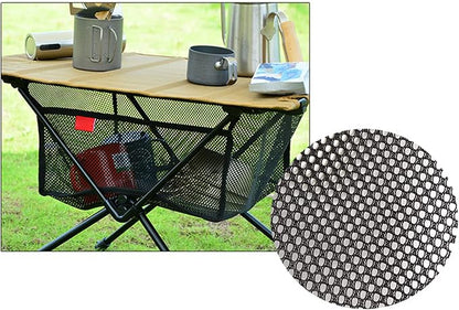 Outdoor Foldable Table Net Bag, Fine Knitted Thick Net Storage Bag, Under Desk - Image 5