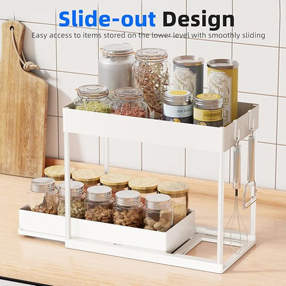 Simple Trending Under Sink Organizer 2 Pack, Sink Pull-Out Sliding Storage - Image 4