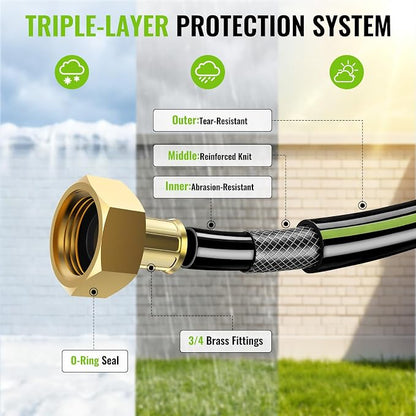100 FT Retractable Garden Hose Reel - Image 7