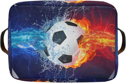 ZAZYXTJ Soccer Storage Basket for Shelves Open Storage Bin 2Pack | Foldable - Image 8