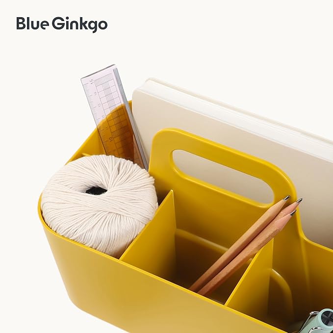 BLUE GINKGO Stackable Organizer Caddy – Korean-Made Portable Tote - Image 7