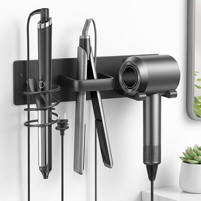 Hair Tool Organizer Wall Mount, Bathroom Storage Rack by Providemorechoicesforyour