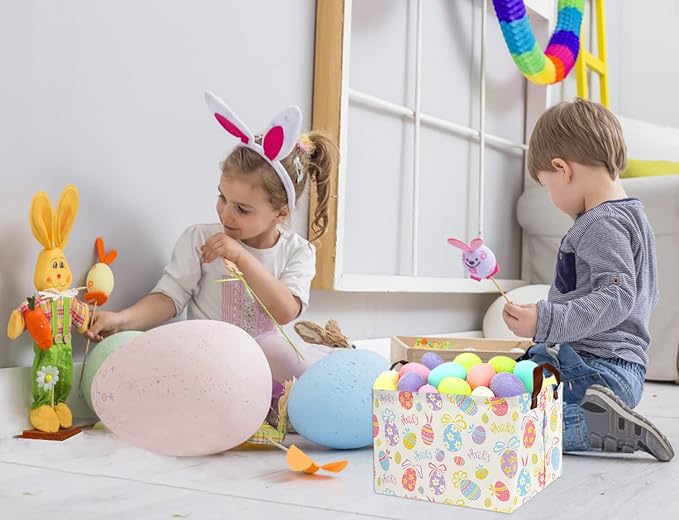 Rectangular Kids Storage Bin Basket Organizer - Image 2