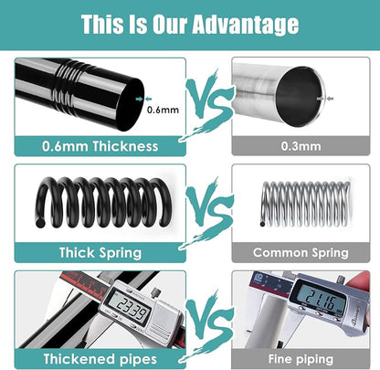 AIZESI 2pcs Tension Curtain Rod Spring Tension Rods - Image 3