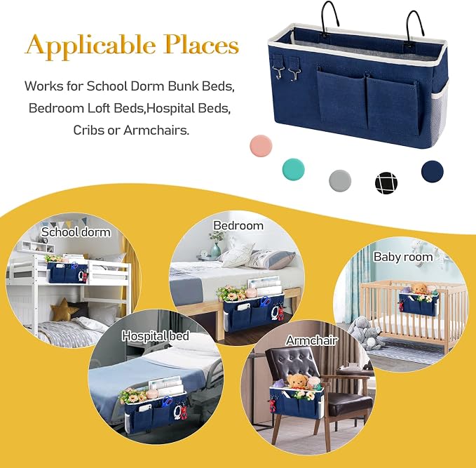 Bedside Storage Caddy/Bedside Hanging Storage Bag - Image 7