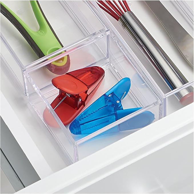 iDesign Clarity Plastic Drawer Organizer, - Image 5