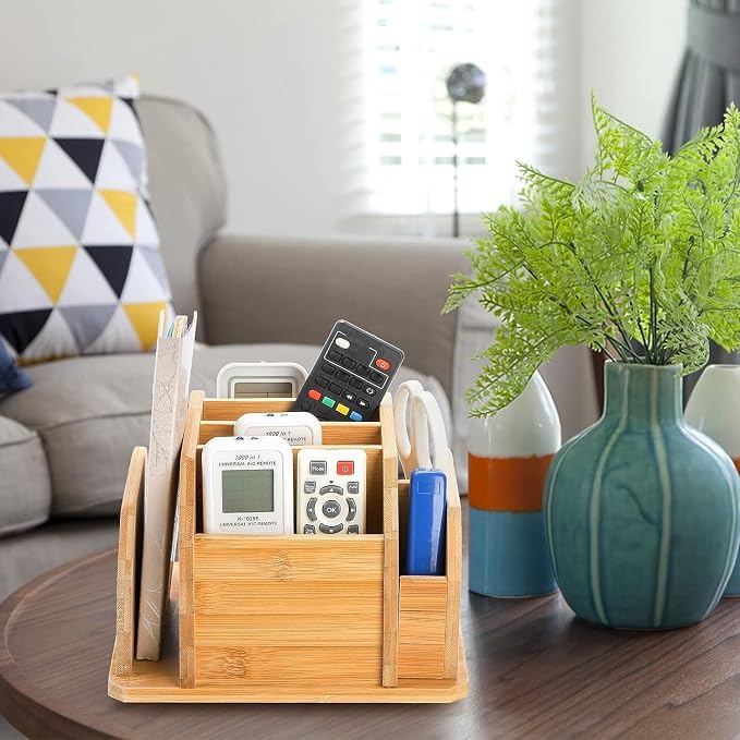 yarlung Bamboo Rotating Remote Control Holder - Image 6