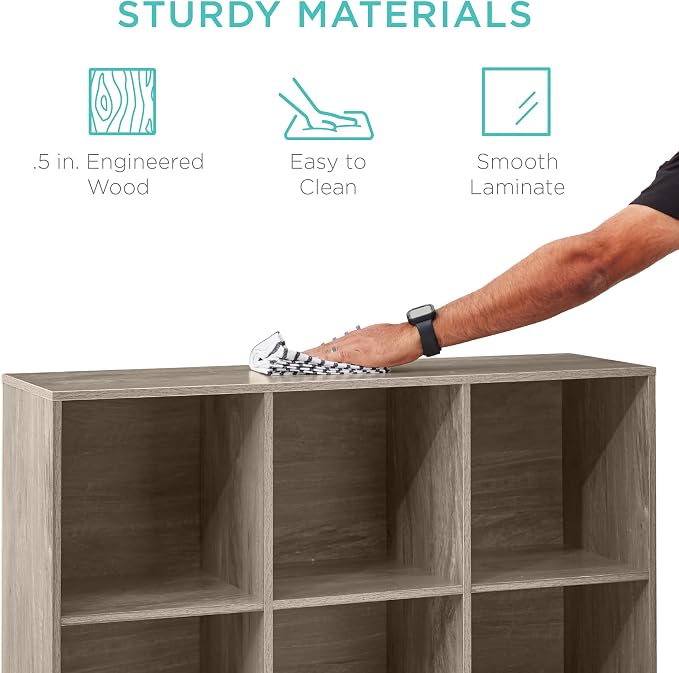 Best Choice Products 9-Cube Storage Organizer, 13.5in Shelf Opening, Display - Image 6