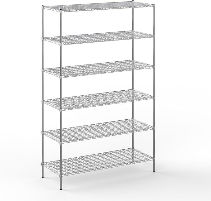 24" Deep x 60" Wide x 96" Height Wire Shelving Kit | 6-Tier | NSF Commercial by Regal+Altair