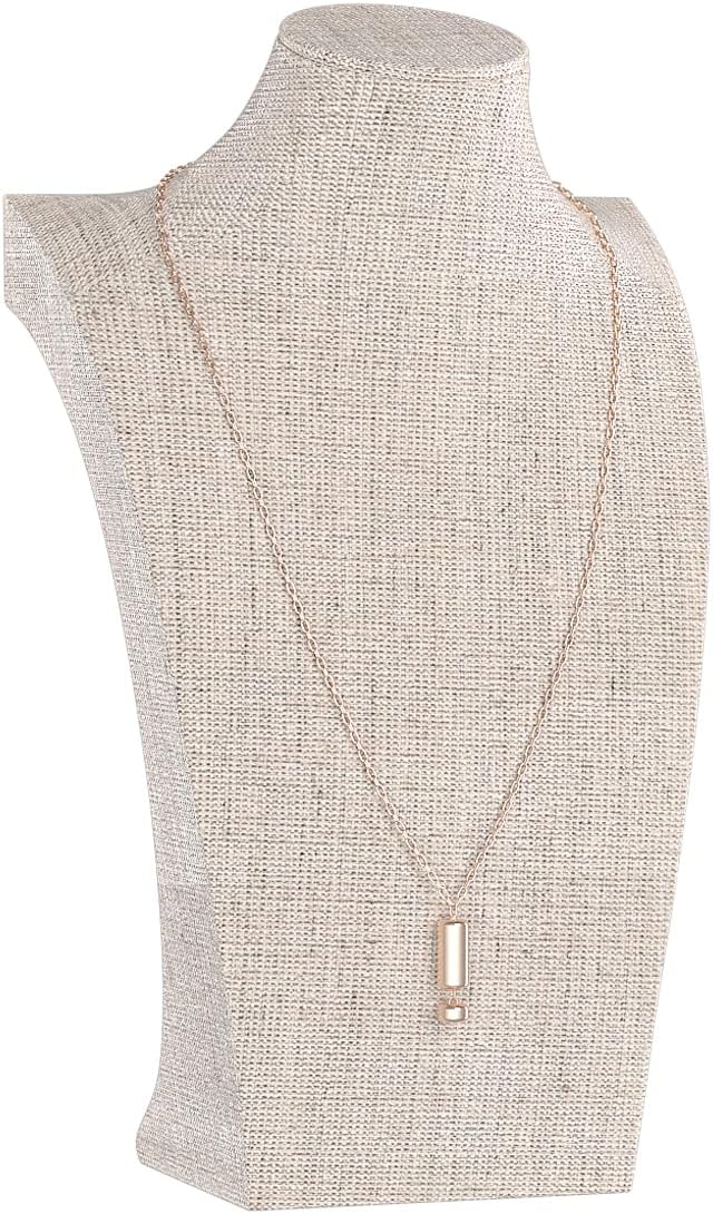 Necklace Bust Display Stand, Bust Necklace Holder, Pendant Chain Organizer by KunGe