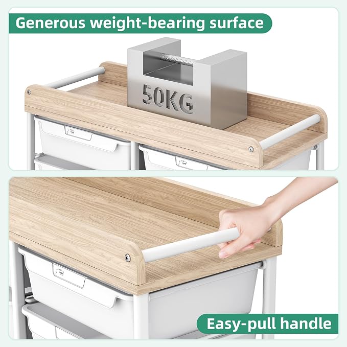 10 Drawer Rolling Storage Cart - Image 5
