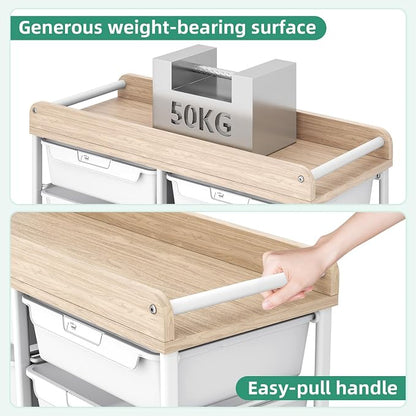 10 Drawer Rolling Storage Cart - Image 5