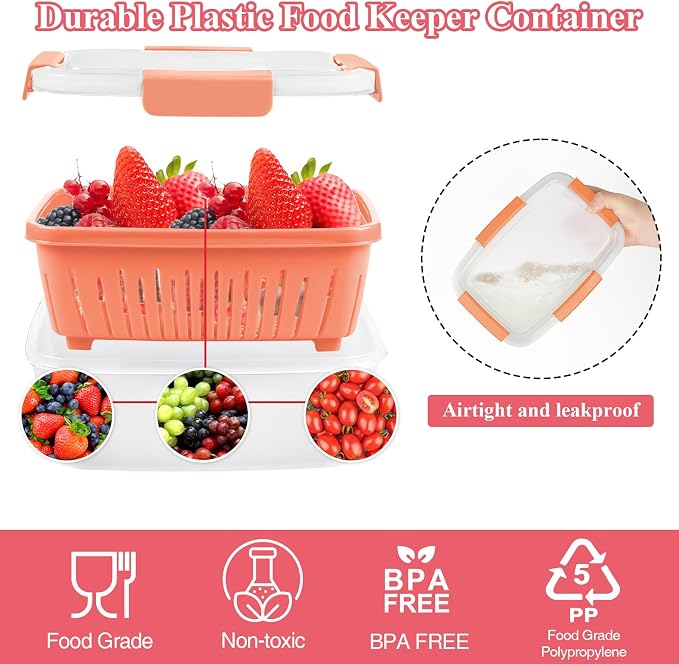 68oz Berry Keeper Fruit Storage Container - Image 3
