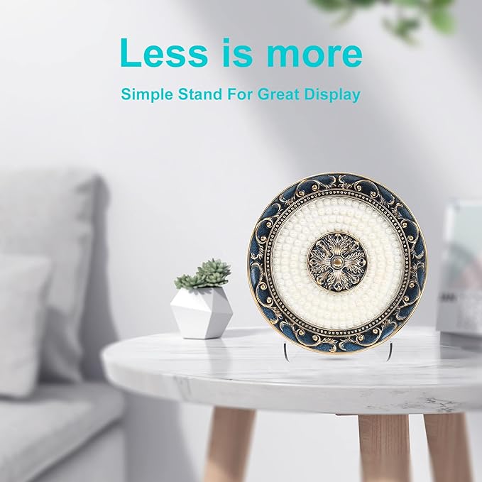 Boloyo Flat Back Acrylic Plate Display Stand, 3 Inch 2PC Clear Acrylic Display - Image 4