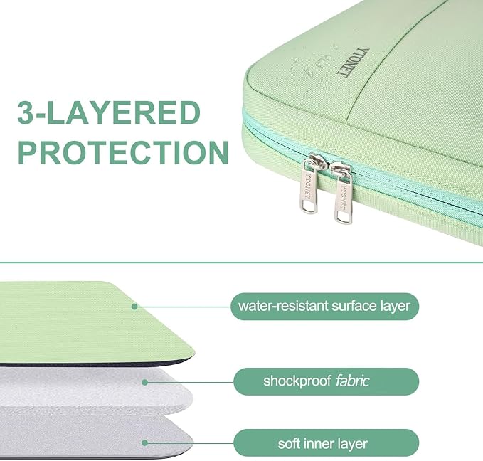 Ytonet Laptop Case 15.6 inch, TSA Water Resistant Laptop Sleeve - Image 4