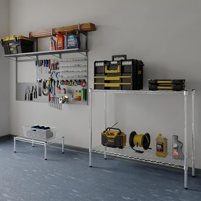 14" Deep x 42" Wide x 34" Height Wire Shelving Kit | 2-Tier | NSF Commercial - Image 2