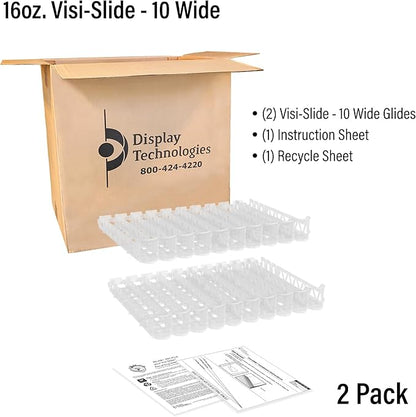 Display Technologies Visi-Slide Fridge Drink Organizer, Soda Can Organizer - Image 5