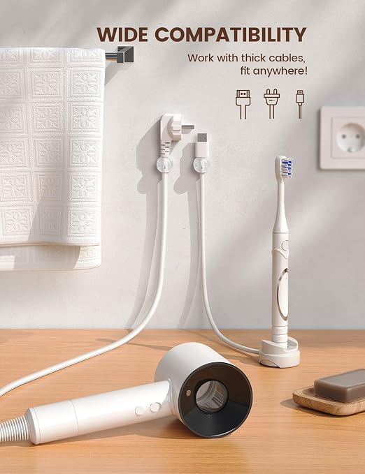 Lamicall 6Pack Clear Rotatable Cord Organizer - Image 5