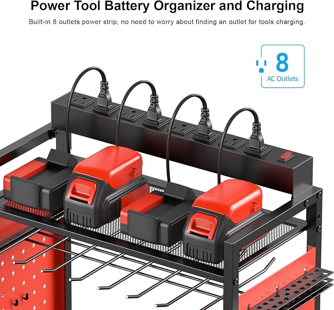 CCCEI Garage Power Tools Organizer Cart - Image 2