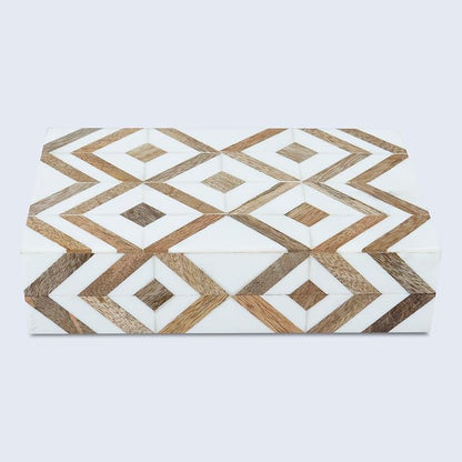 Handicrafts Home White Decorative Storage Box - Image 7